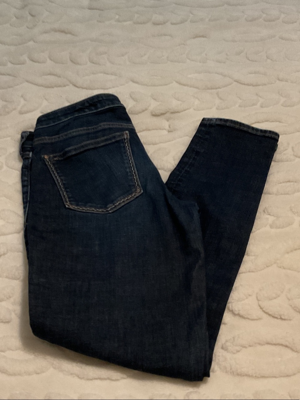 Pilcro and the Letterpress Straight Leg Jeans in Dark Indigo